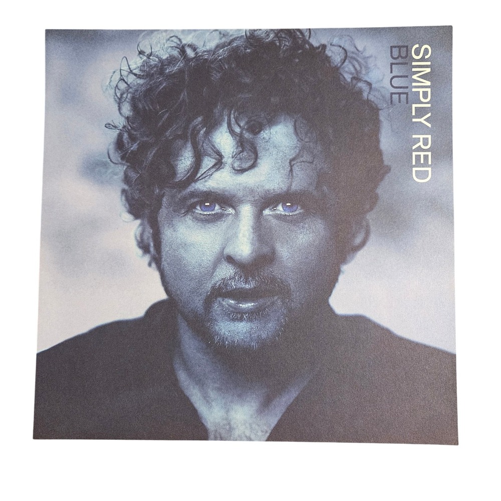 Simply Red Blue 1998 Promo Album Poster 12x12 Double Sided Elektra Soul‎ Jazz